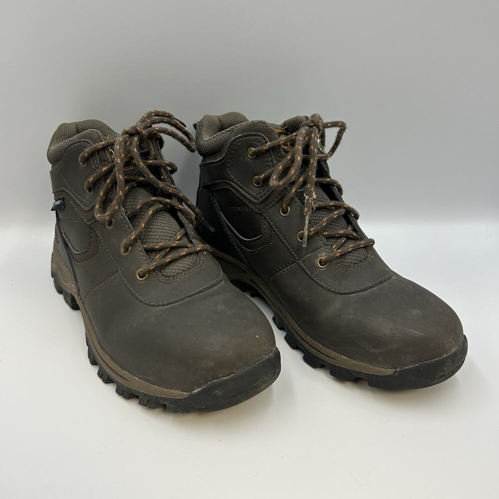 Timberland Mt. Maddsen Mid Waterproof (A14IB) Boot Boys Size 5 Brown Youth Kids